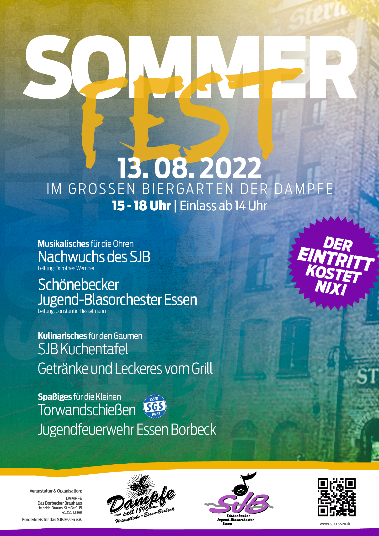 Mehr über den Artikel erfahren Sommerfest in der Dampfe